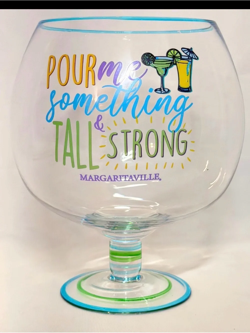 Margaritaville Multicolor 'Pour Me Something Tall & Strong' Oversized Goblet